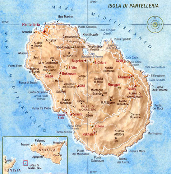 cartina dell'isola